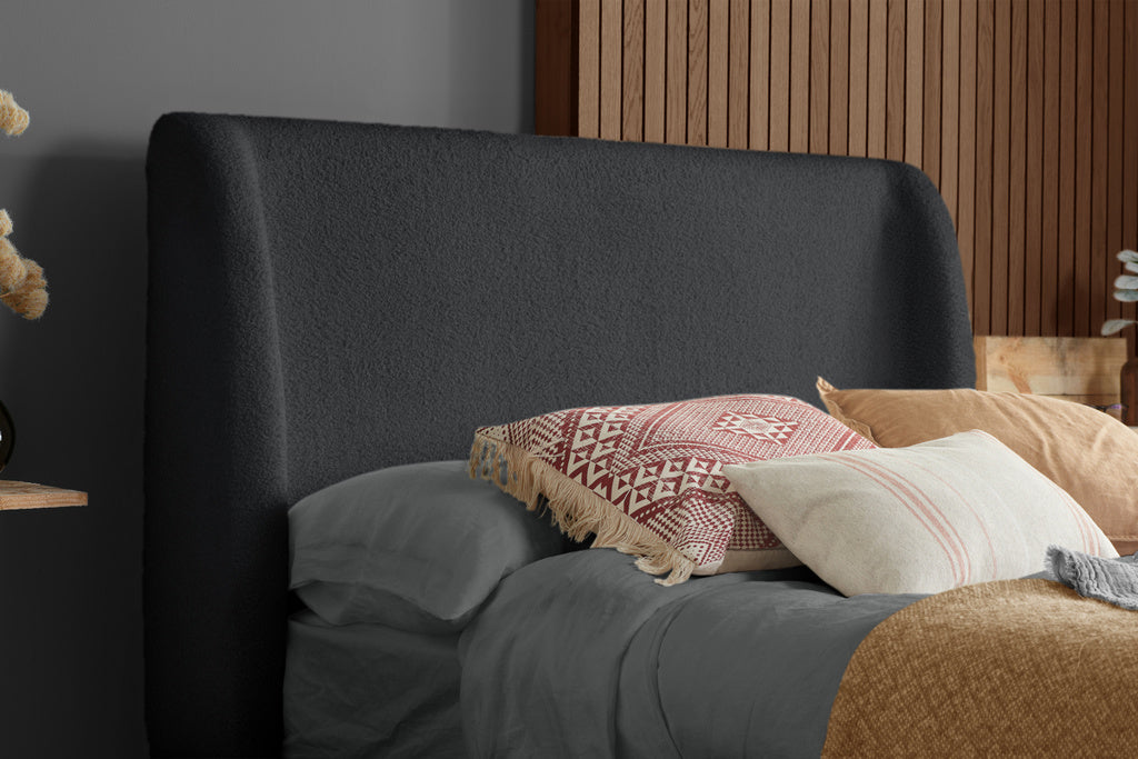 Birlea Halfden Grey & Walnut Wooden Bed Frame - Double 2