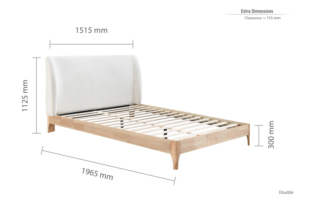 Birlea Halfden Wooden Bed Frame - Double 4