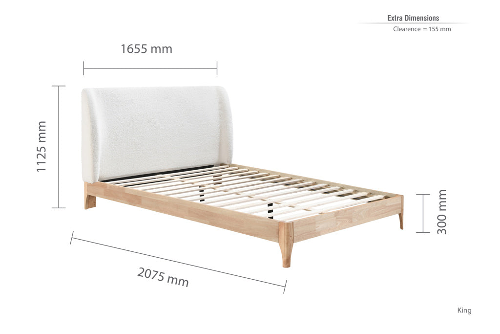 Birlea Halfden Wooden Bed Frame - Kingsize 4