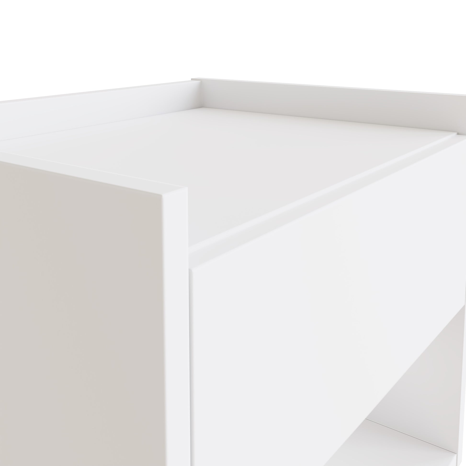 GFW Harmony Wall Mounted Pair of Bedside Tables - White 3