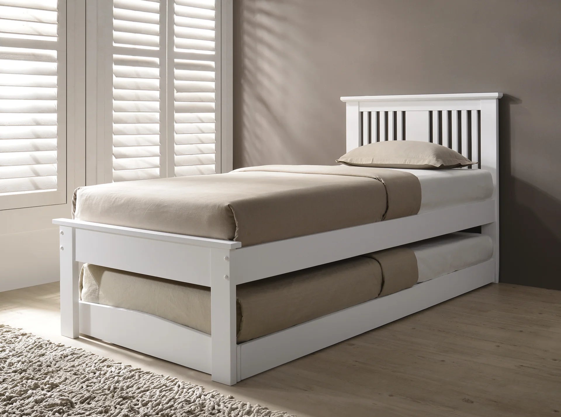 Horsham Wooden Guest Bed - White 2