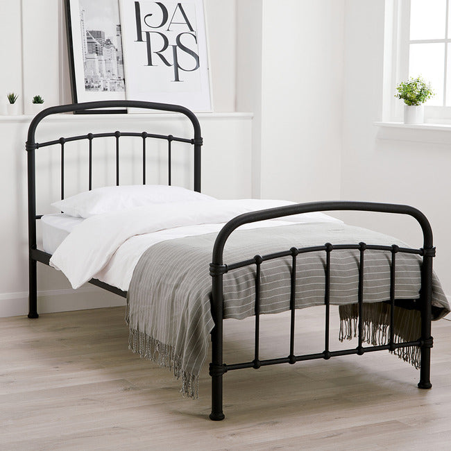 Luminosa Living Hudson Metal Bed Frame - Black 2