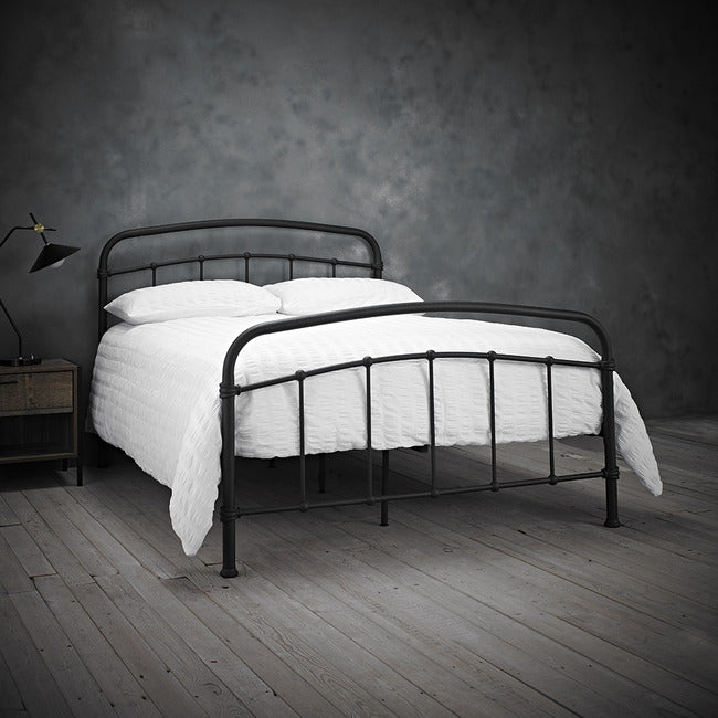 Luminosa Living Hudson Metal Bed Frame - Black double