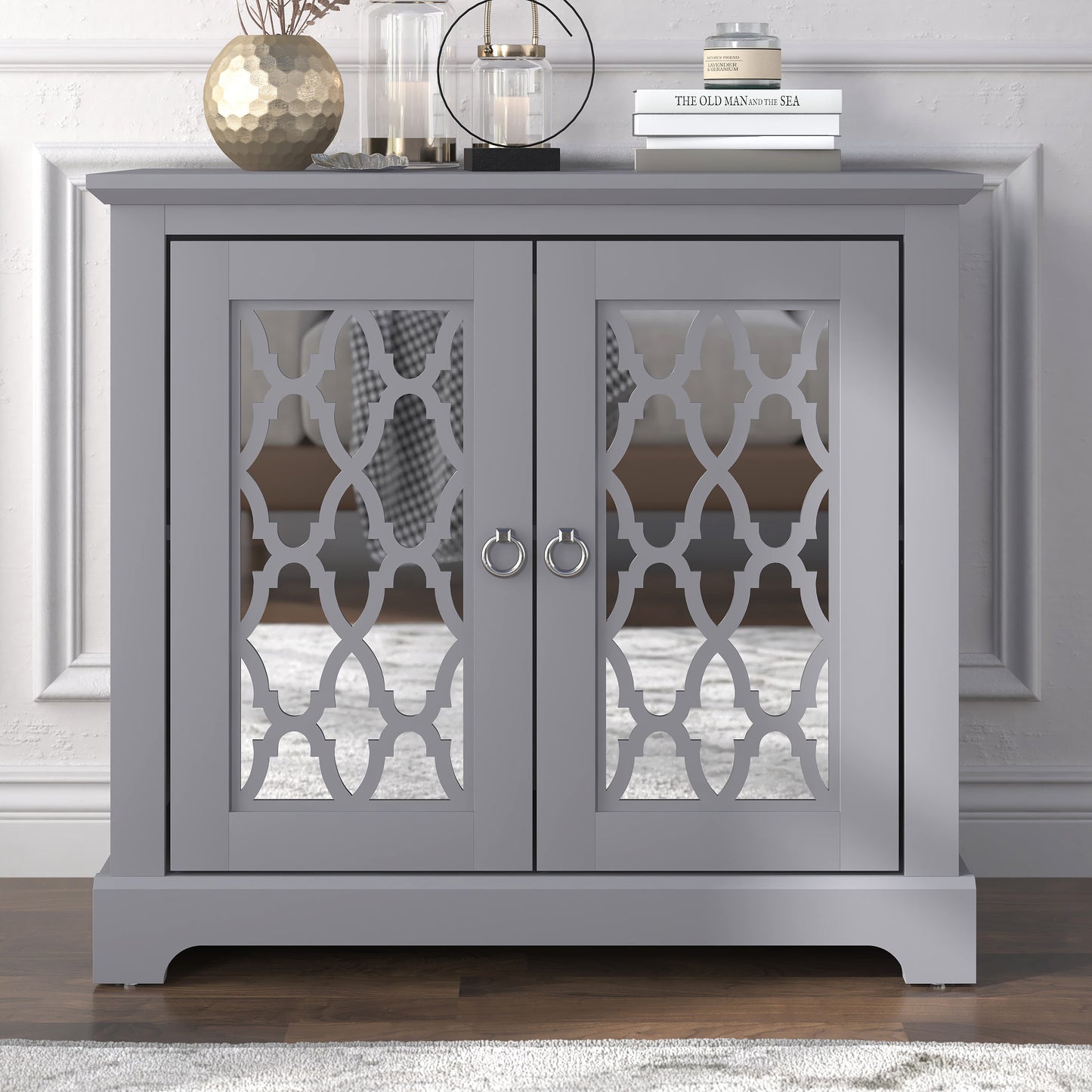 GFW Honiton 2 Door Sideboard - Grey