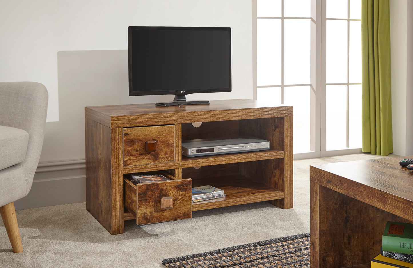 GFW Jakarta 2 Drawer TV Unit 4