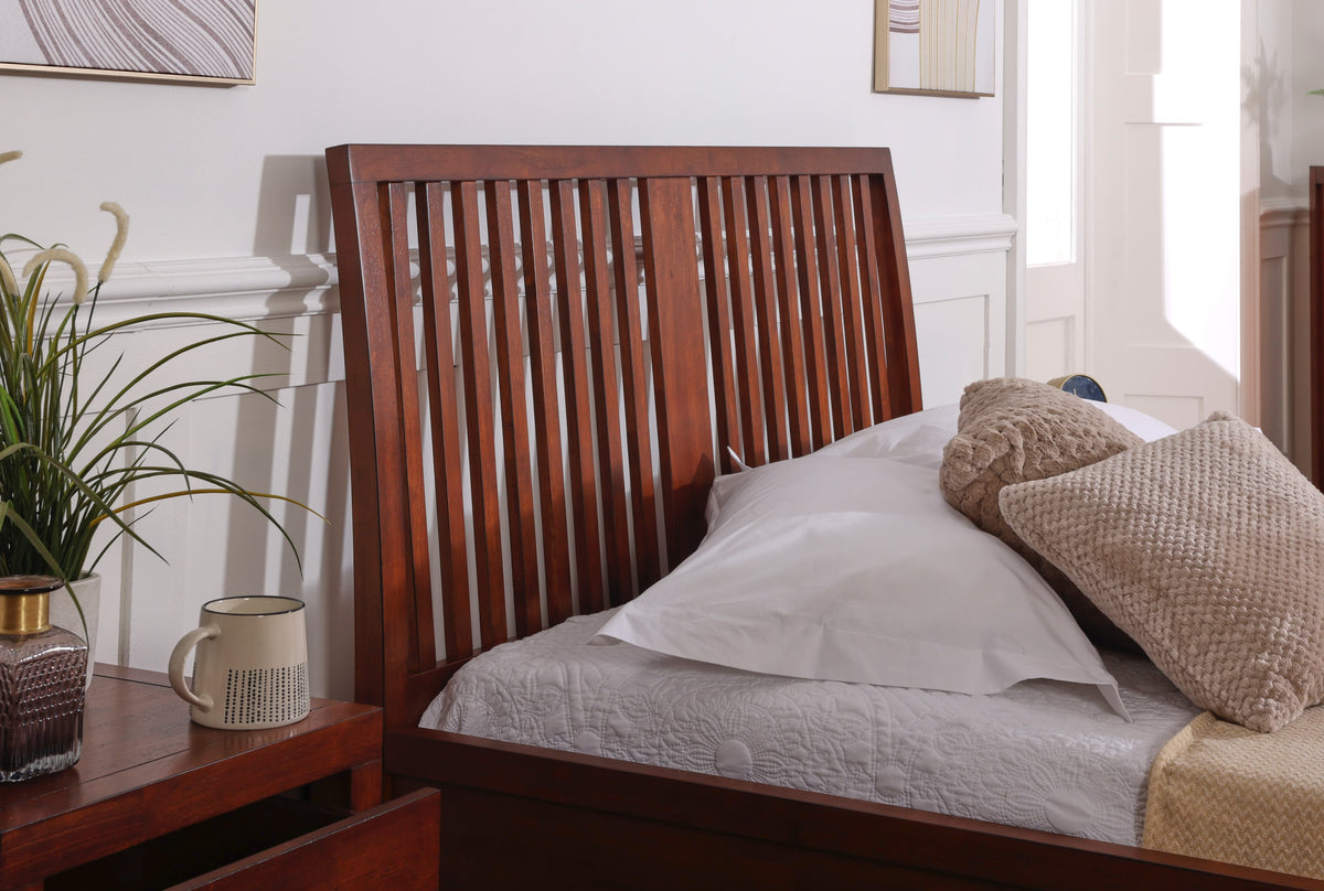 Java Aditon Bed Java Mahogany Wooden Bed Frame - Kingsize – Bed Factory Direct