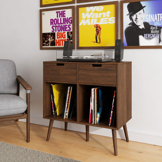 GFW Jaxon 2 Drawer Vinyl Turntable Stand