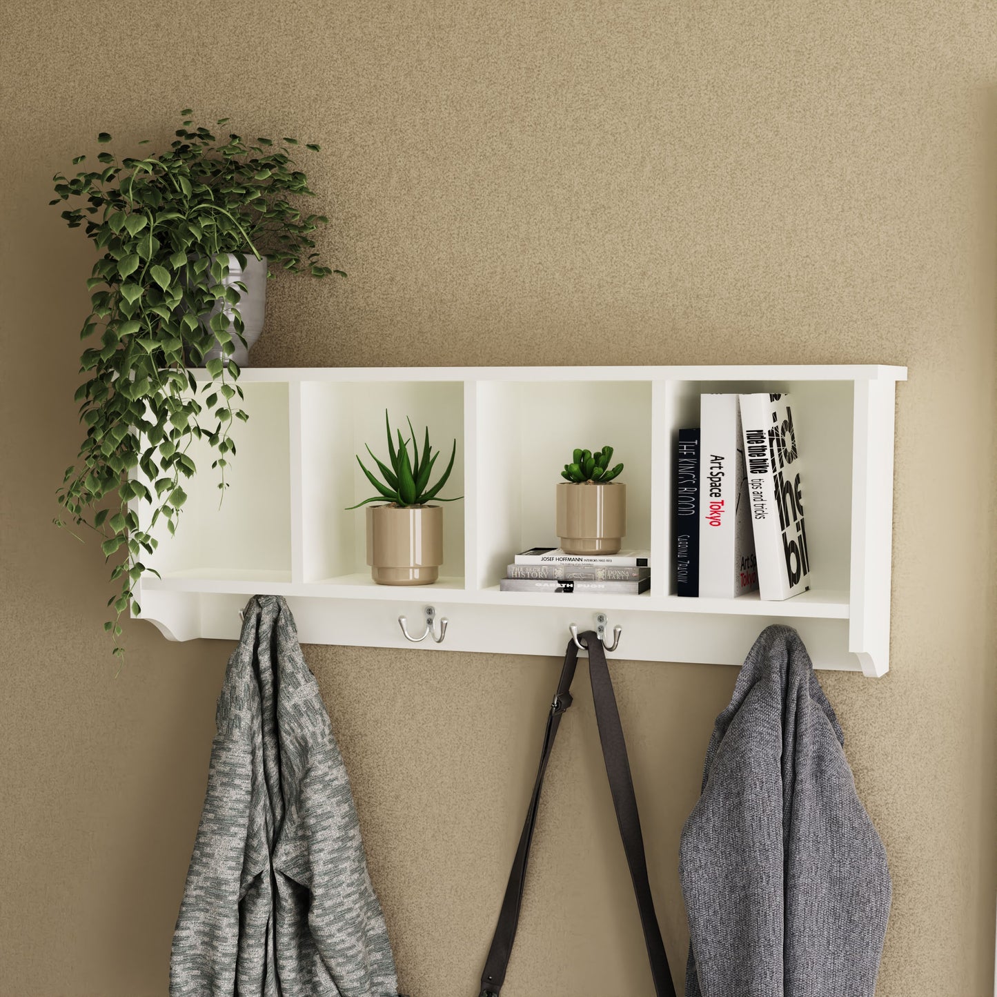 GFW Kempton Wall Rack - White