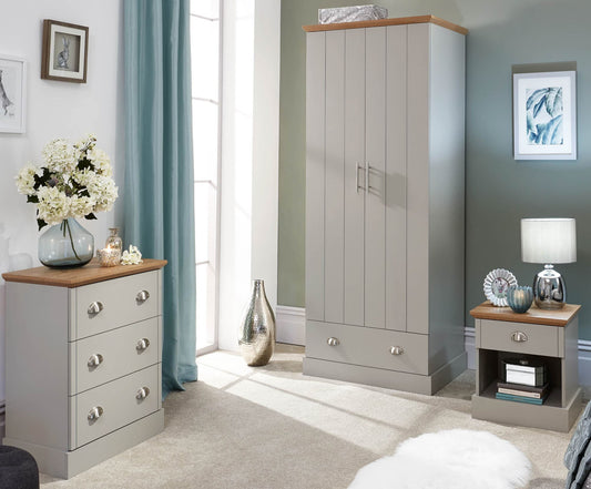 GFW Kendal 3 Piece Bedroom Set - Grey