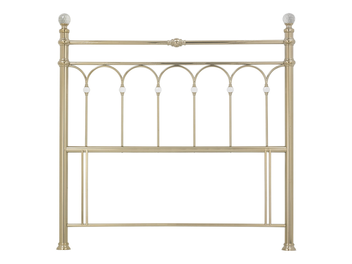 Krystal Champagne Brass Headboard Kingsize