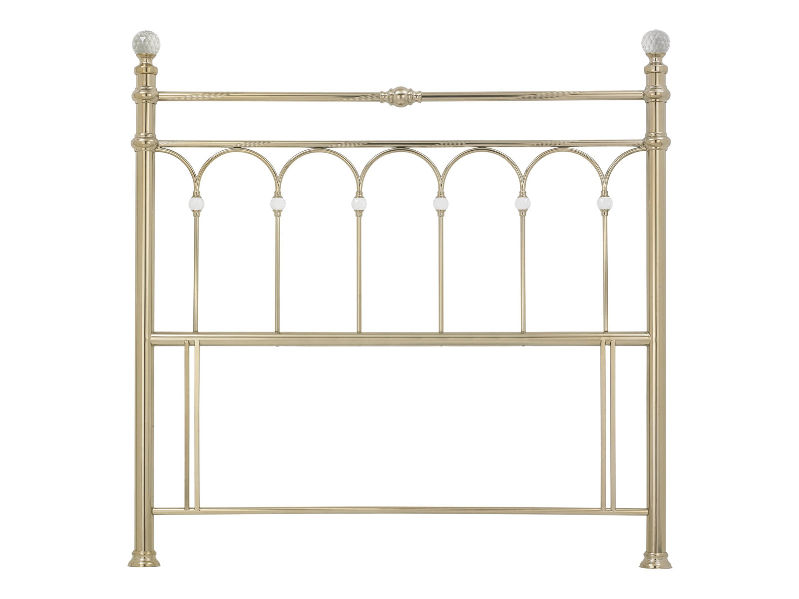 Krystal Champagne Brass Headboard Kingsize