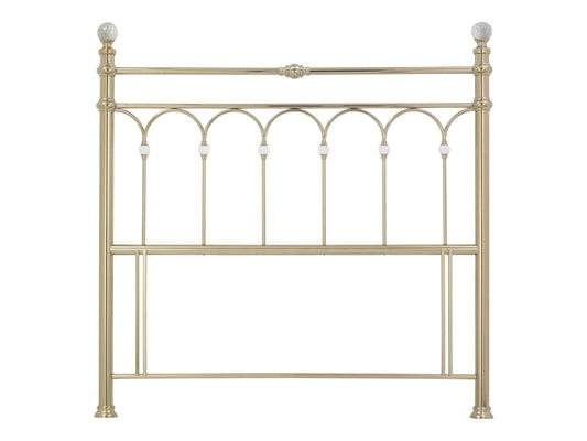 Krystal Champagne Brass Headboard Kingsize