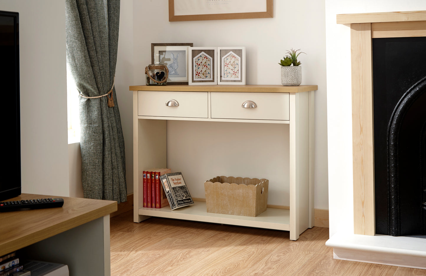 GFW Lancaster Console Hall Table - Cream