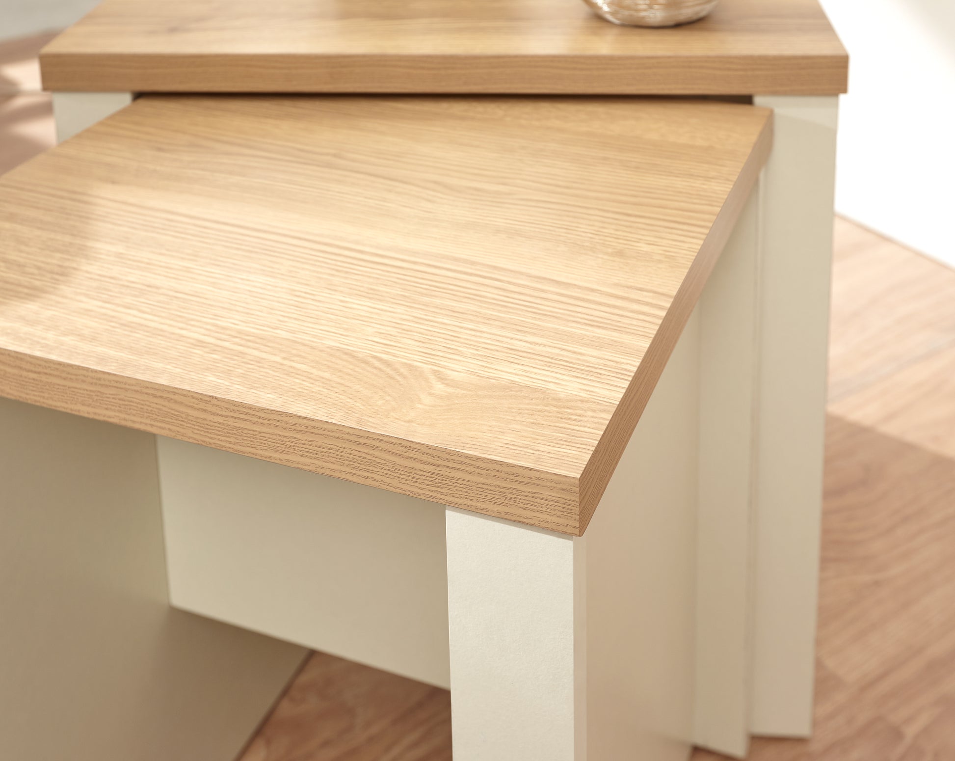 GFW Lancaster Nesting Tables - Cream 2