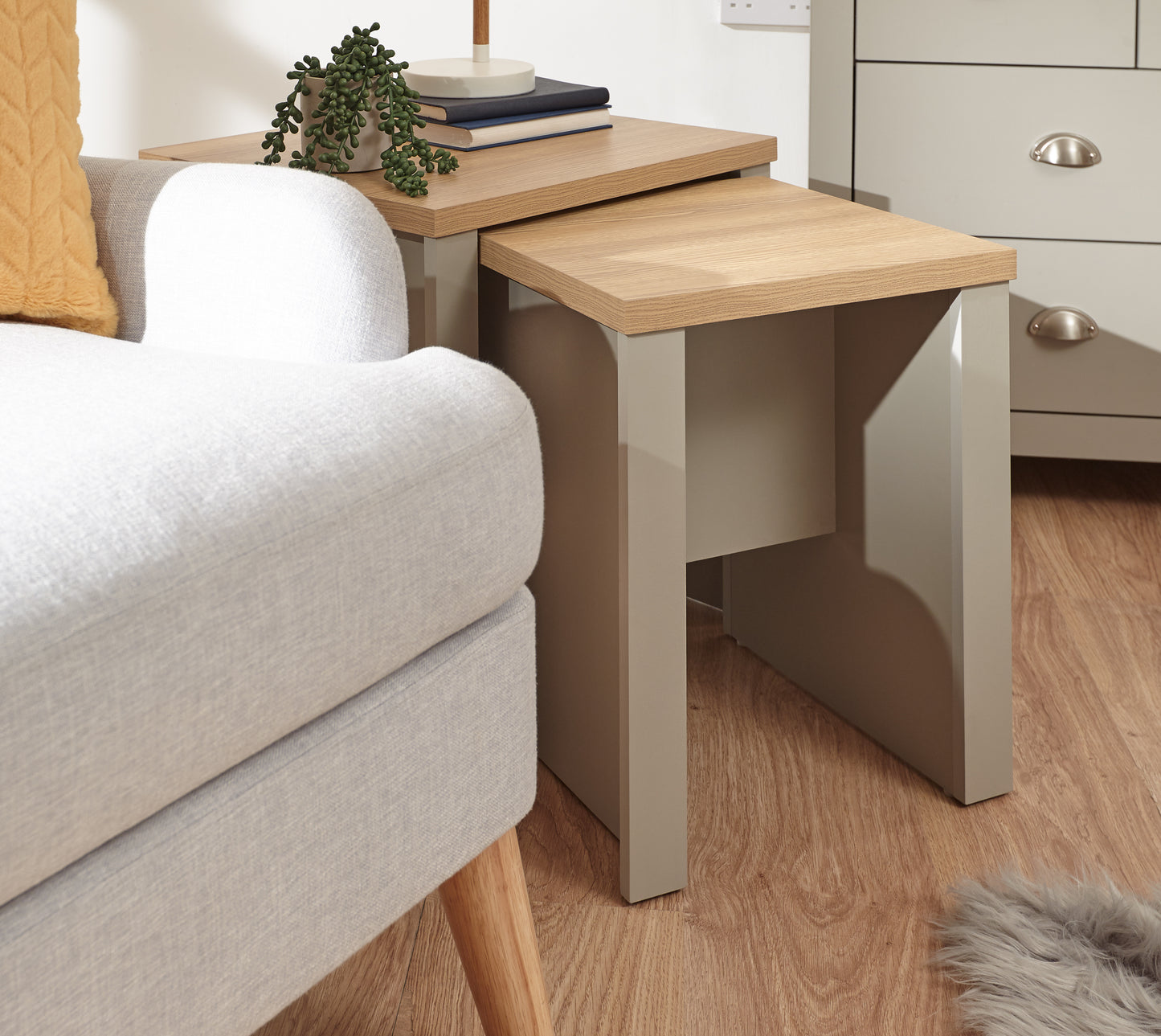 GFW Lancaster Nesting Tables - Grey 3