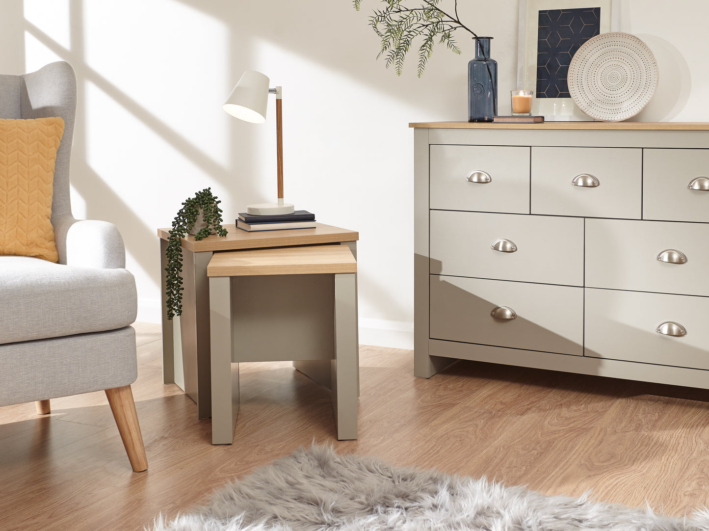 GFW Lancaster Nesting Tables - Grey 4