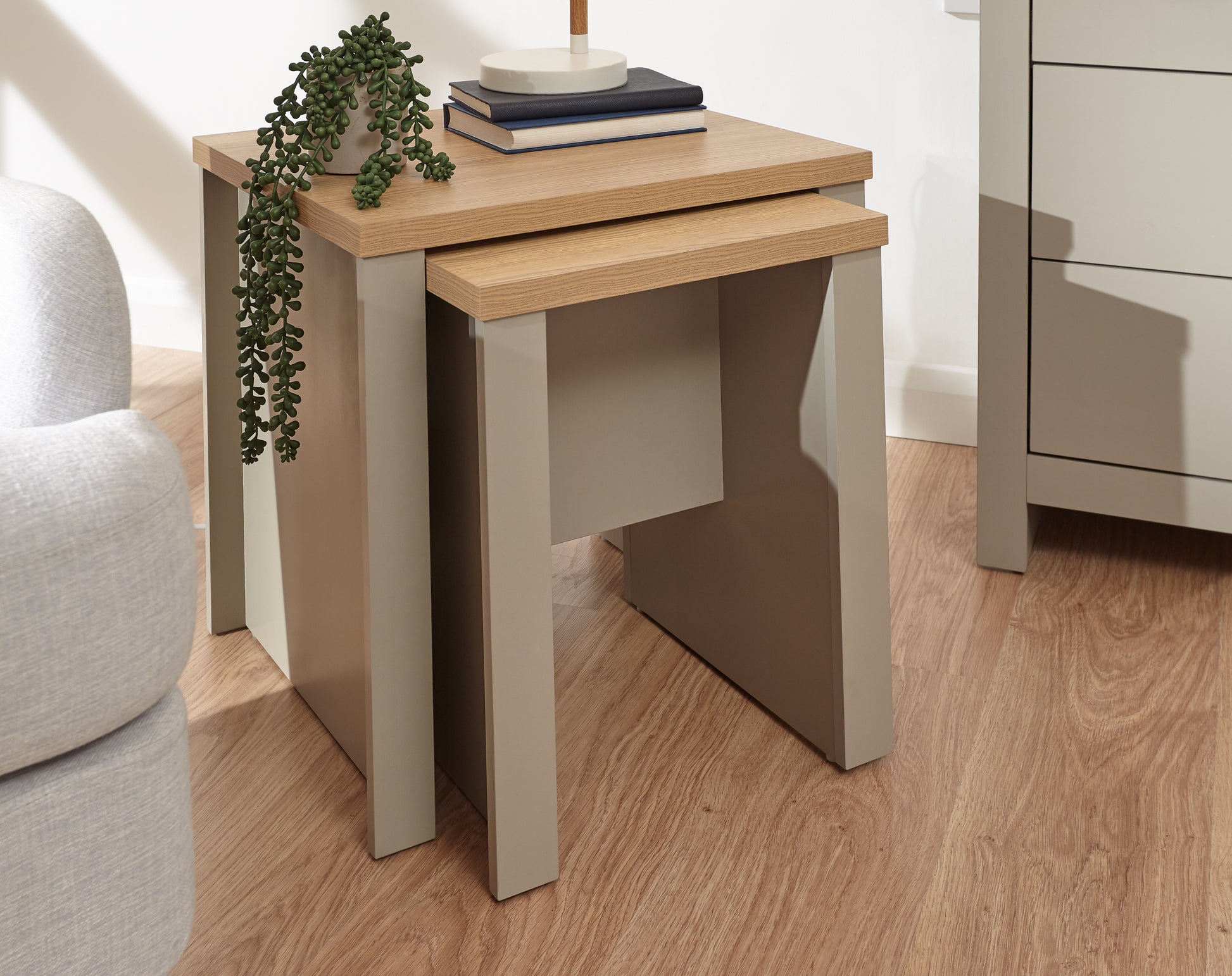 GFW Lancaster Nesting Tables - Grey