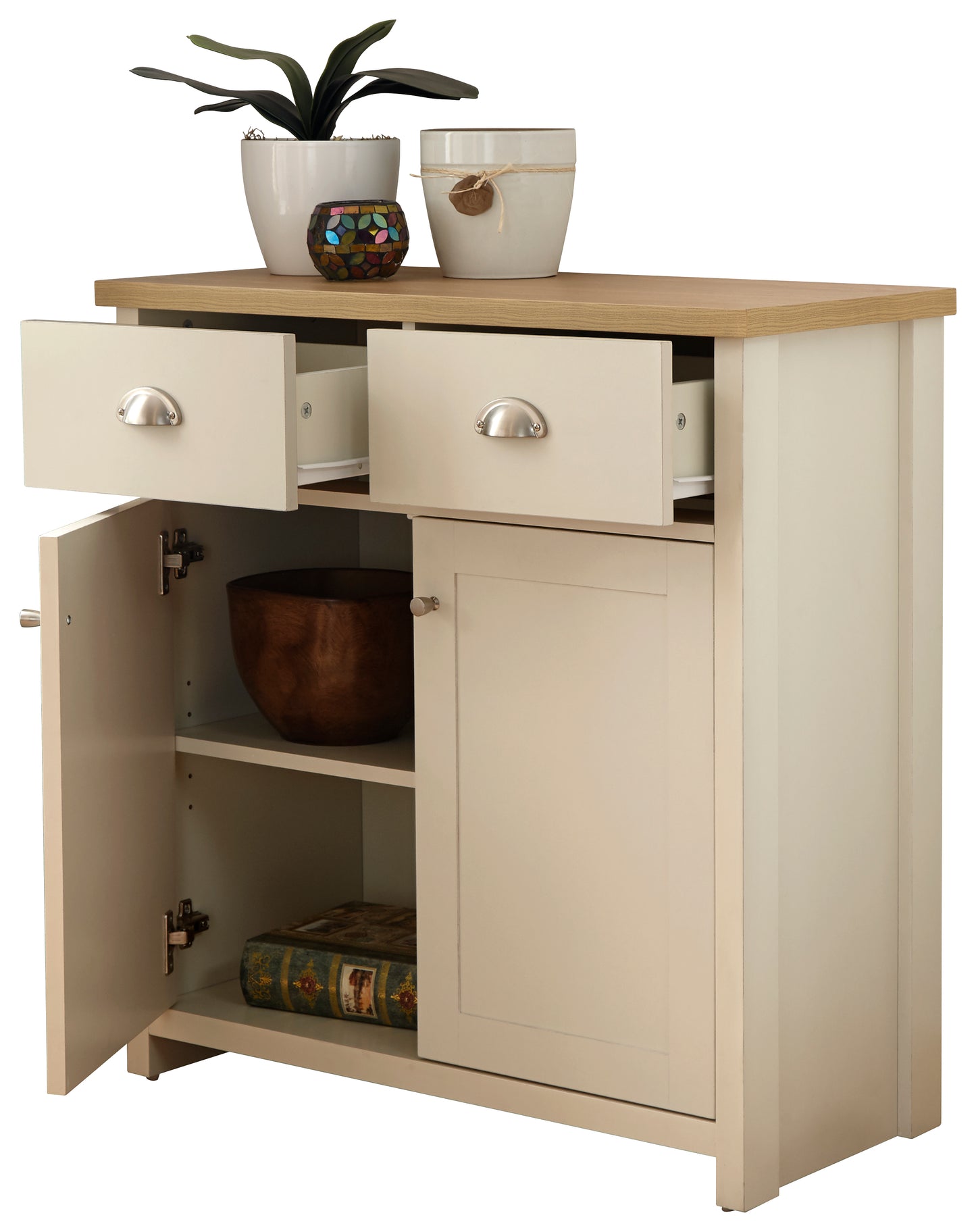 GFW Lancaster Compact Sideboard - Cream 4