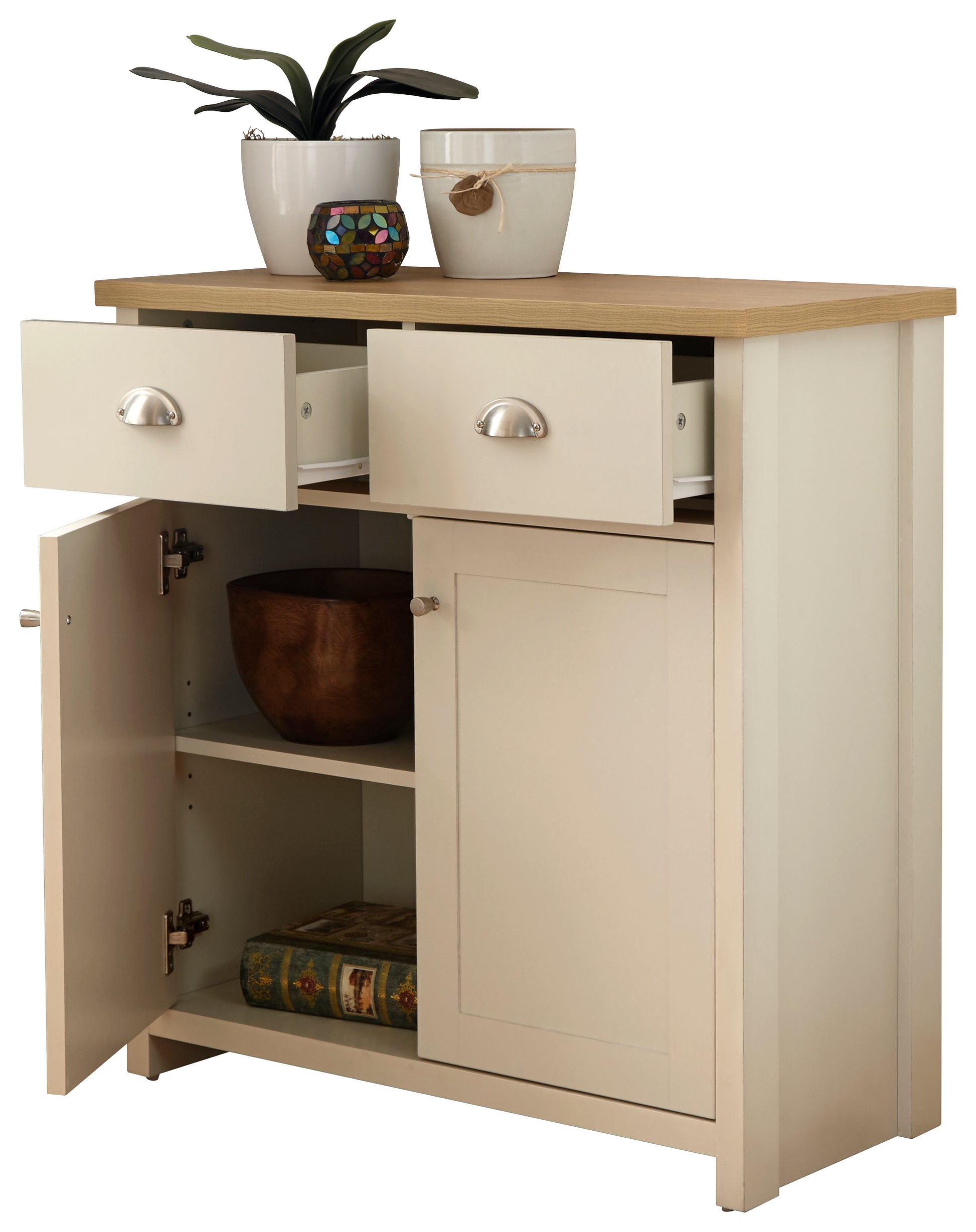 GFW Lancaster Compact Sideboard - Cream 4