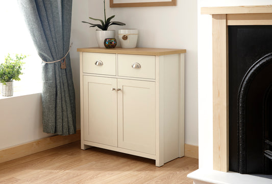 GFW Lancaster Compact Sideboard - Cream