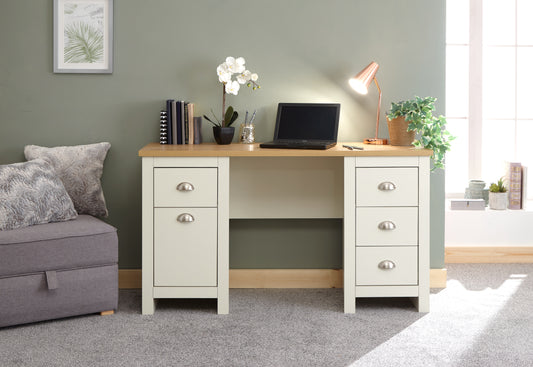 GFW Lancaster Study Desk - Cream