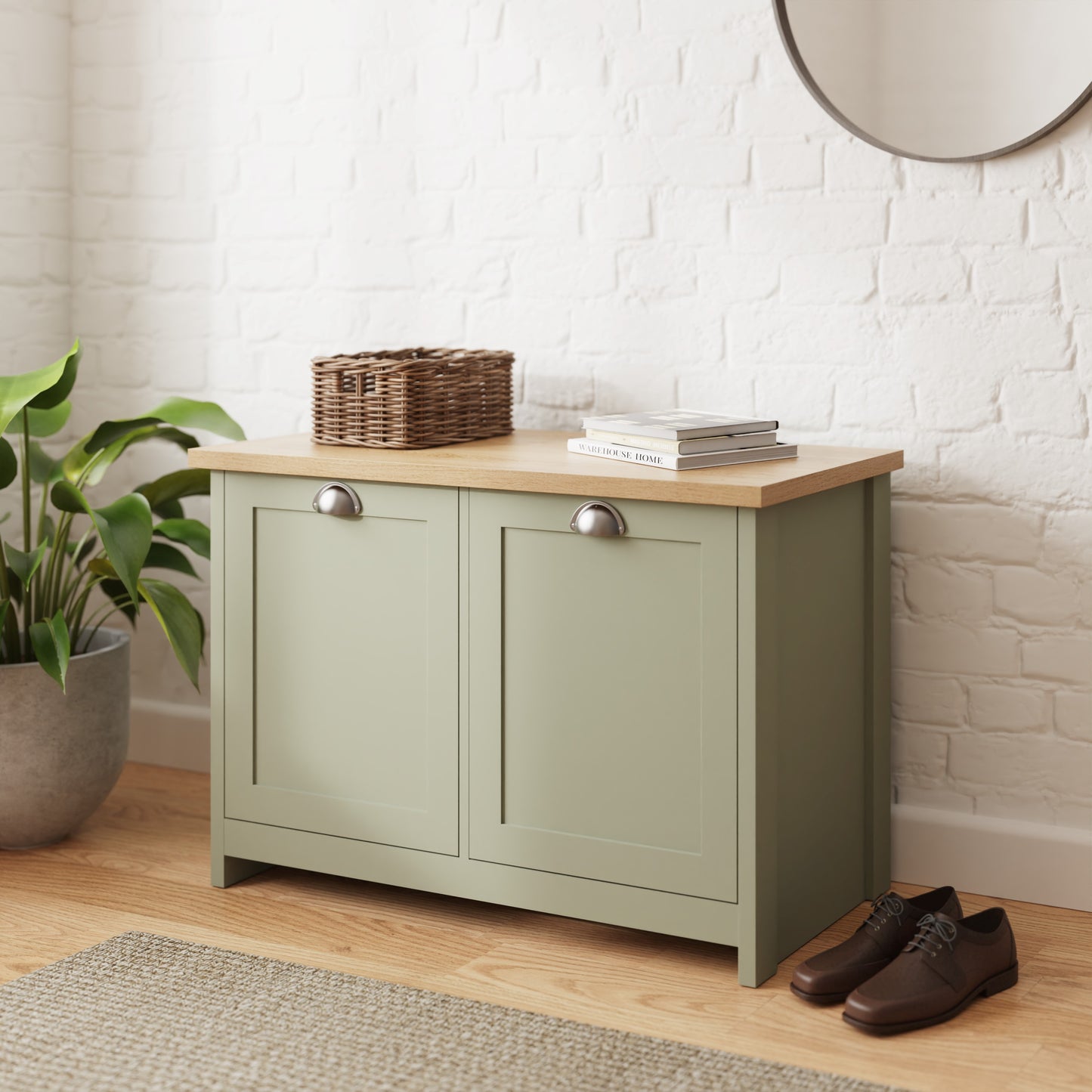 GFW Lancaster Shoe Storage - Sage Green