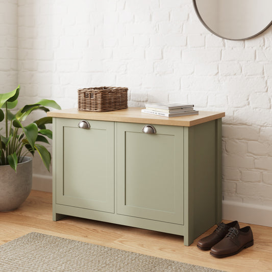 GFW Lancaster Shoe Storage - Sage Green