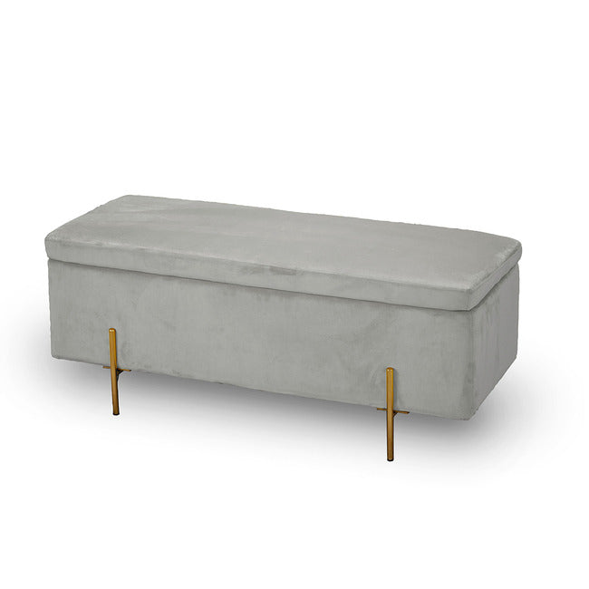 Luminosa Living Lawton Fabric Blanket Box - Grey