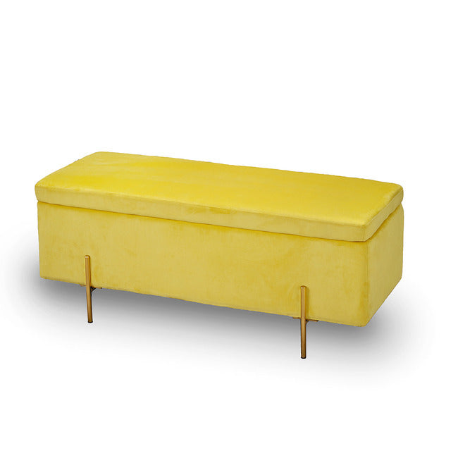 Luminosa Living Lawton Fabric Blanket Box - Mustard 3