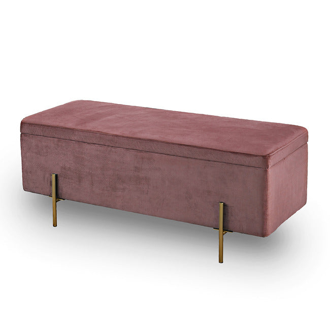 Luminosa Living Lawton Fabric Blanket Box - Pink 3