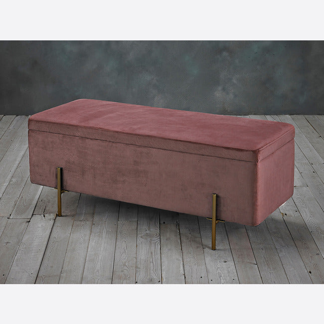 Luminosa Living Lawton Fabric Blanket Box - Pink