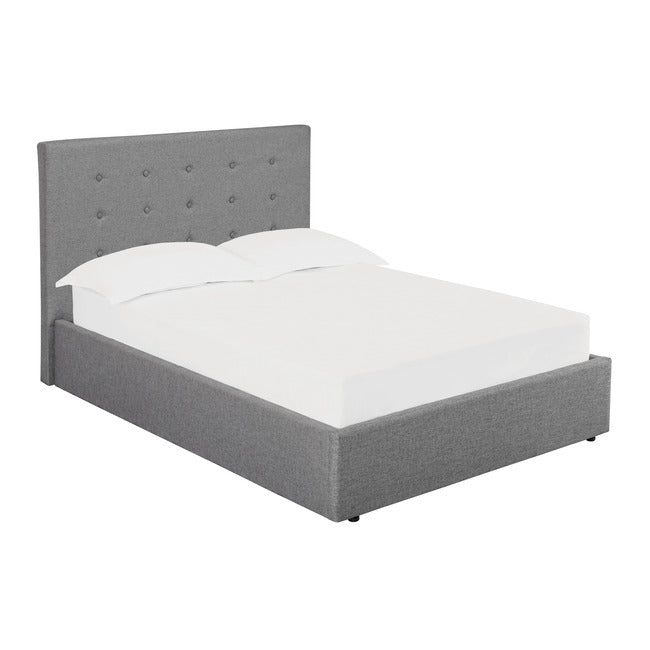 Luminosa Living Liberty Fabric Bed Frame - Grey double