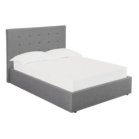 Luminosa Living Liberty Fabric Bed Frame - Grey kingsize