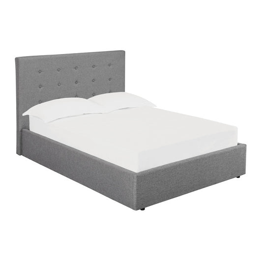 Luminosa Living Liberty Fabric Ottoman Bed - Grey kingsize