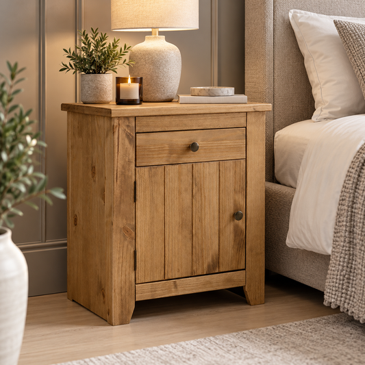 Luminosa Living Hamilton 1 Drawer Bedside
