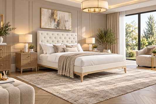 Willis & Gambier Toulon Cream Wooden Bed Frame
