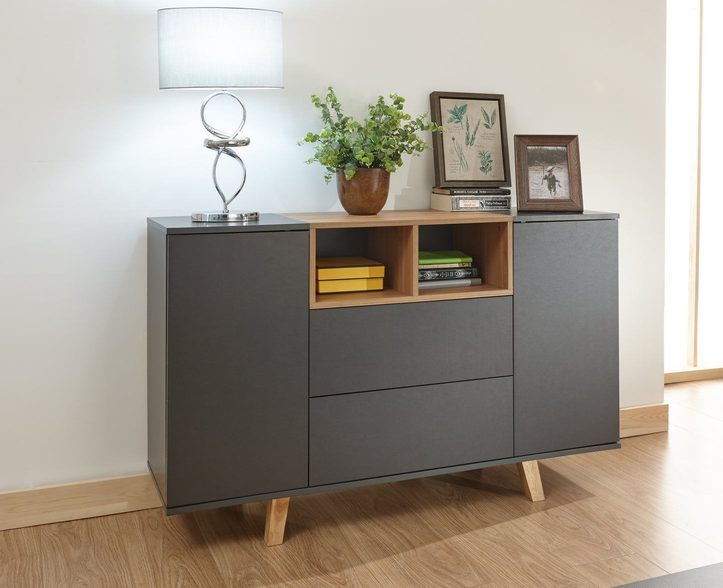 GFW Modena Sideboard Console Grey