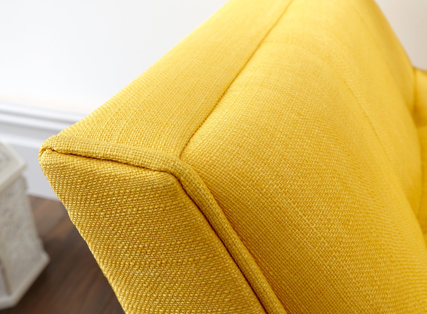 GFW Milan Upholstered Bench - Mustard 3