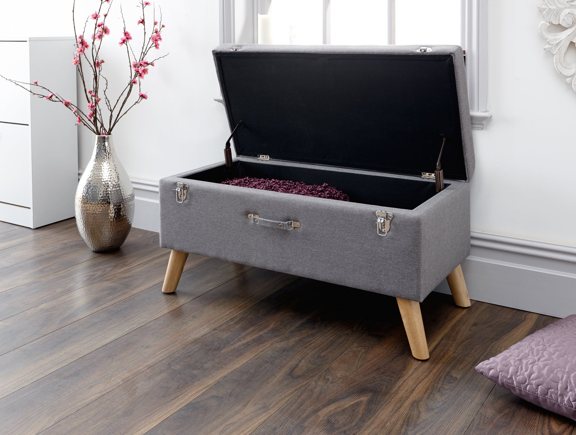 GFW Minstrel Blanket Box - Grey 2