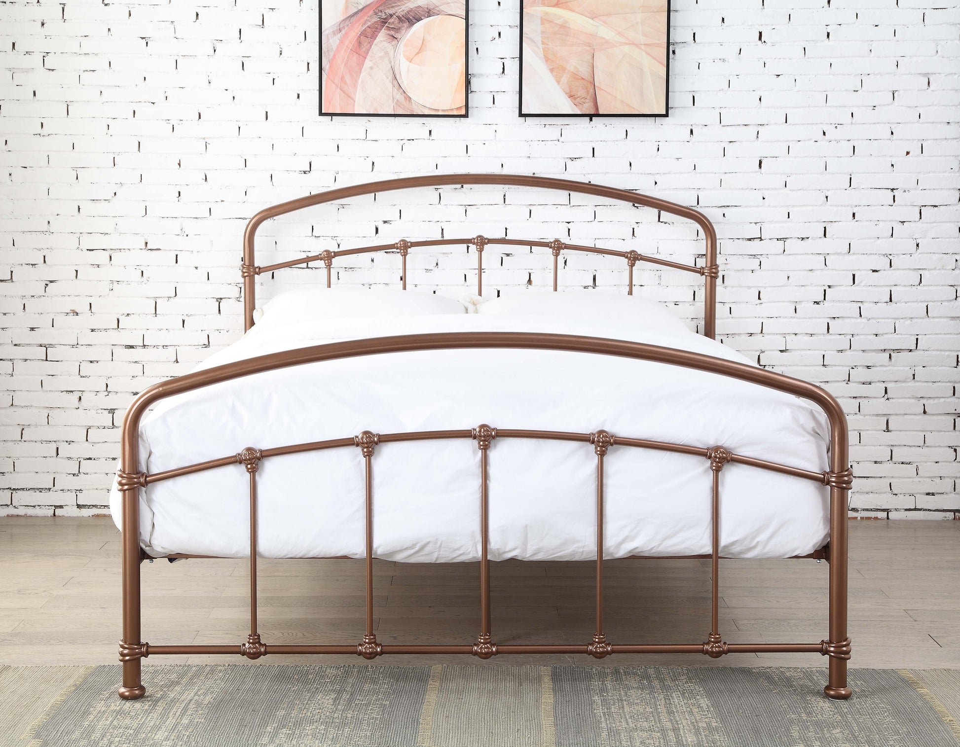 Maitland Metal Bed Frame - Shining Rose 2