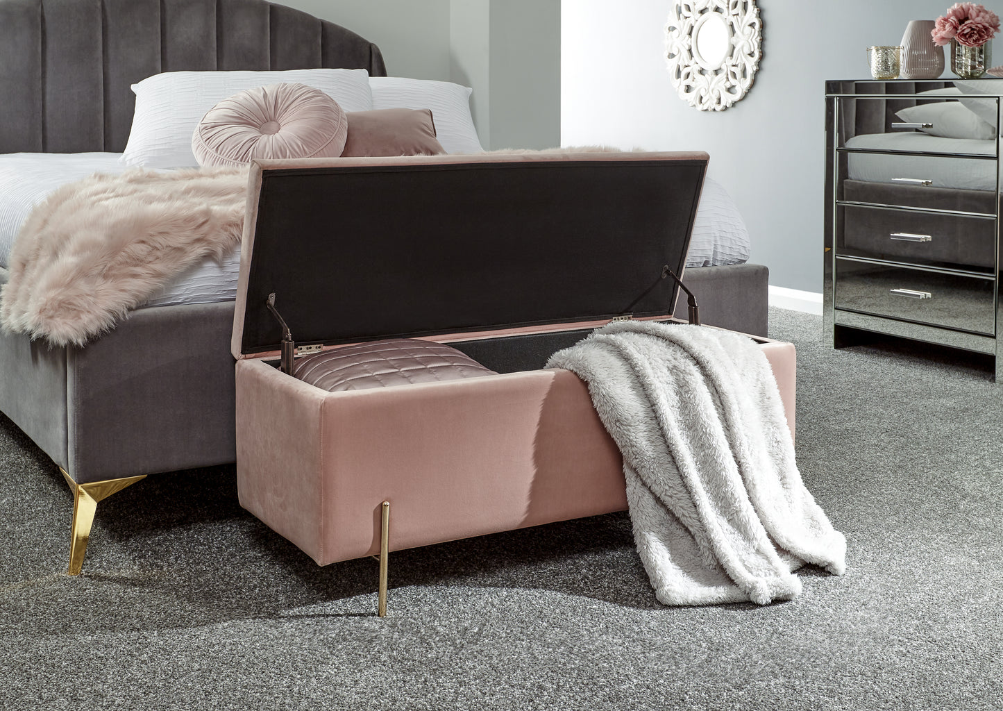 GFW Mystica Blanket Box - Blush Pink 2