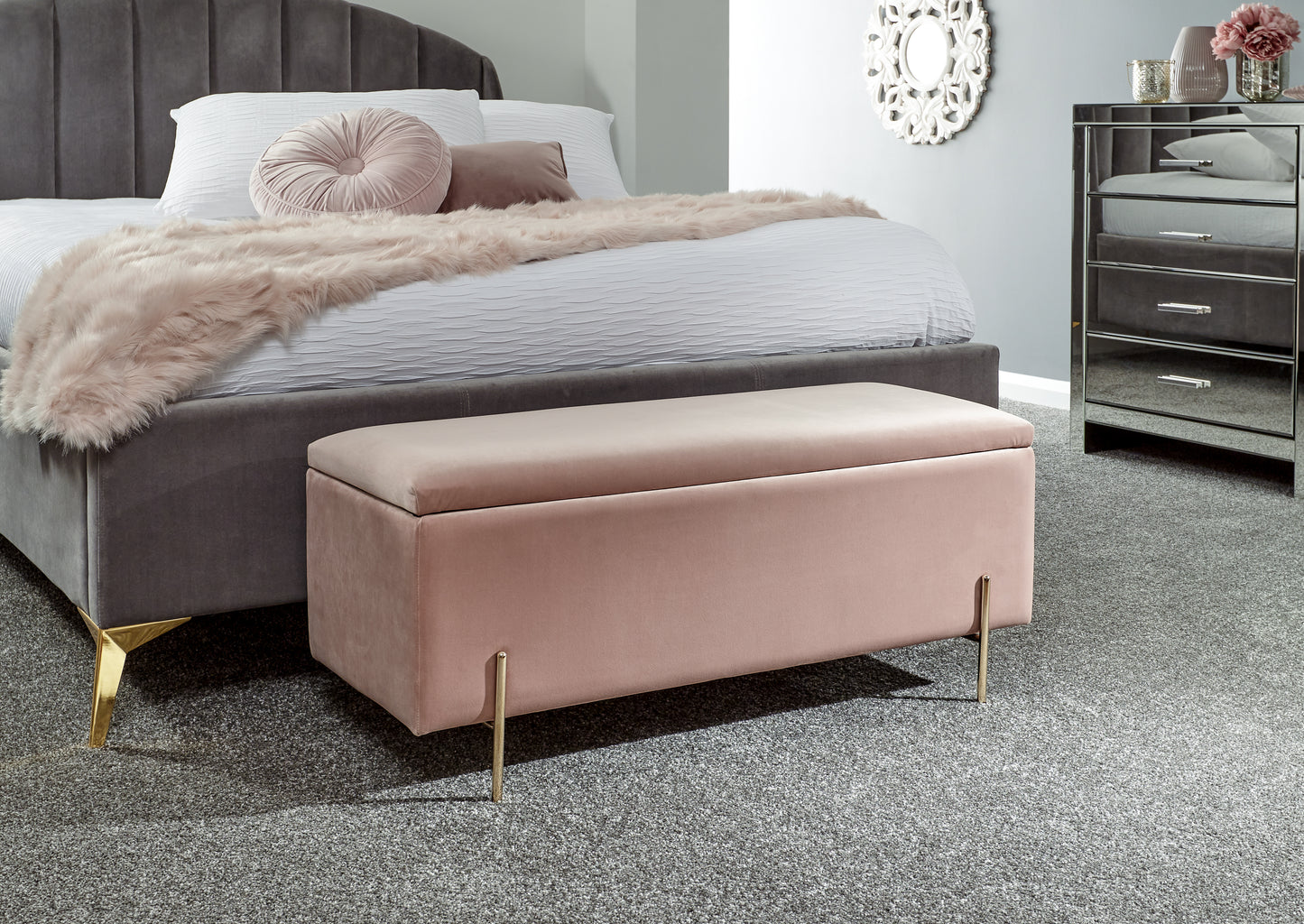 GFW Mystica Blanket Box - Blush Pink