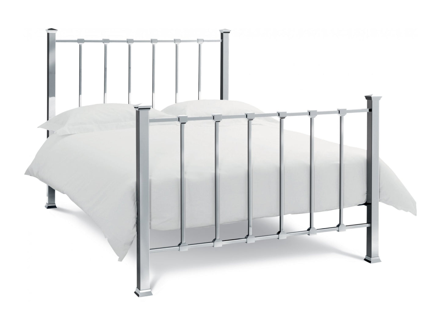 Madison Shiny Nickel Bedstead Kingsize