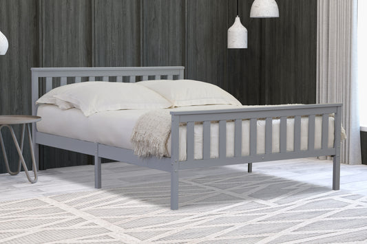 Medina Wooden Bed Frame - Grey