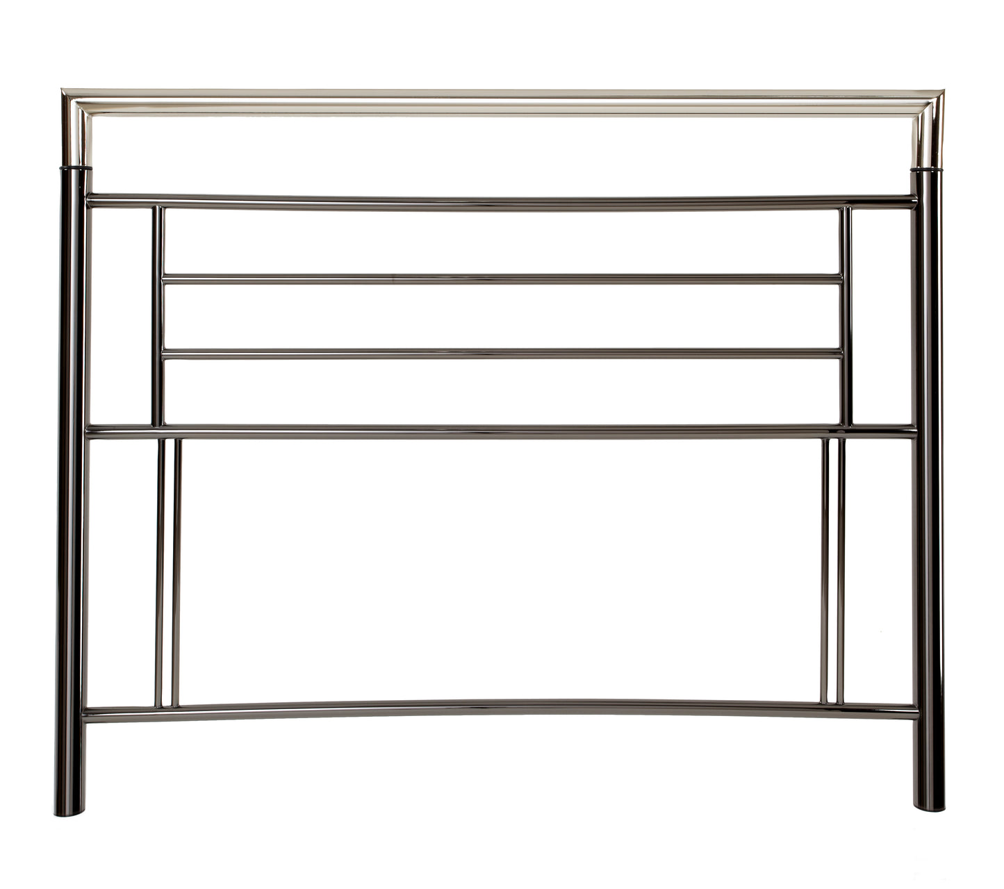 Mercury Black And Shiny Nickel Bed Frame - Kingsize 2