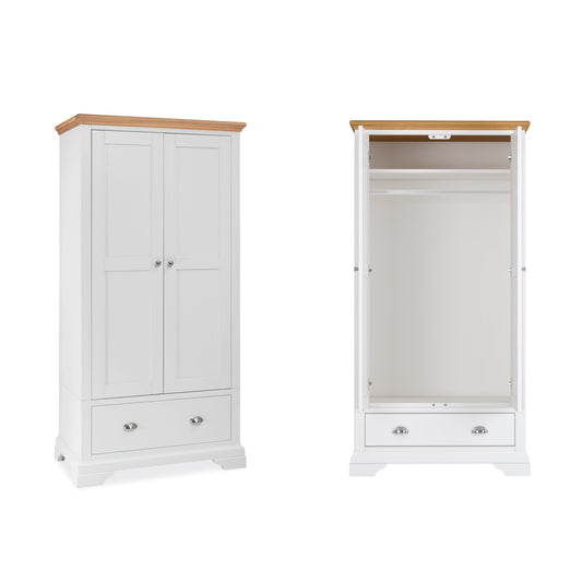 Bentley Hampstead Double Wardrobe - Two Tone