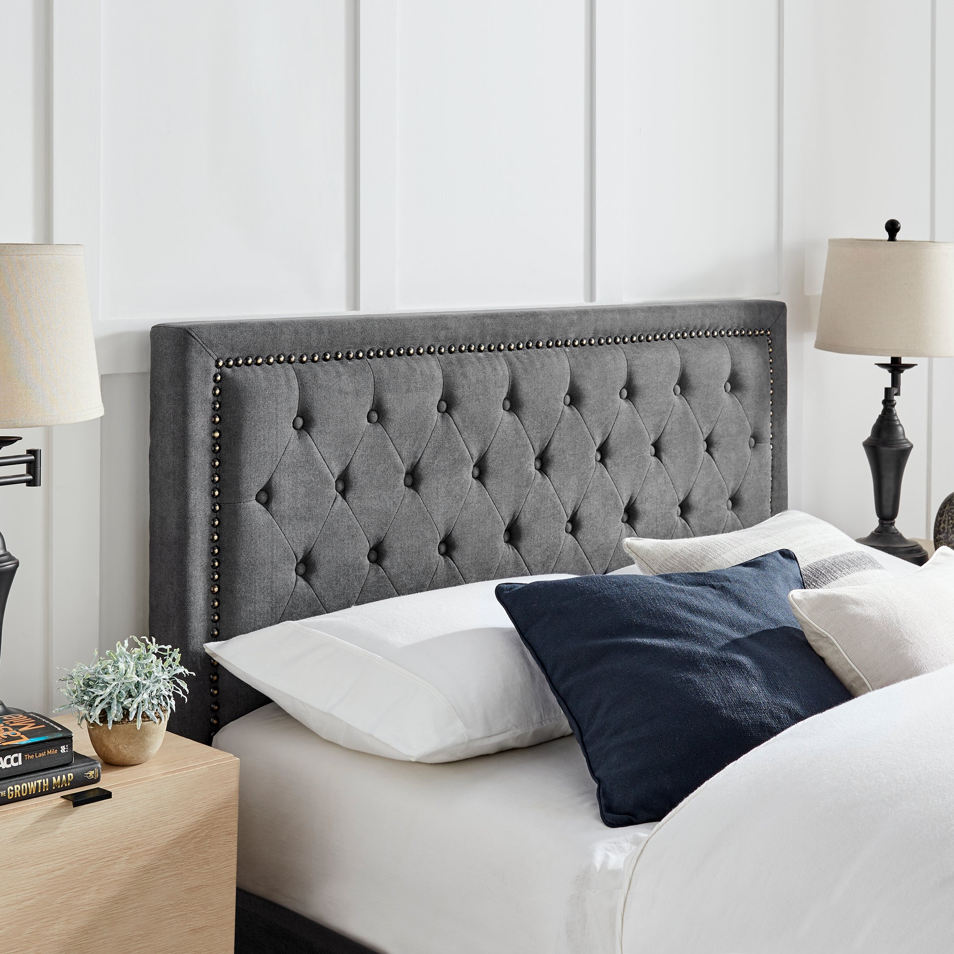 Limelight Rhea Fabric Bed Frame - Dark Grey 3