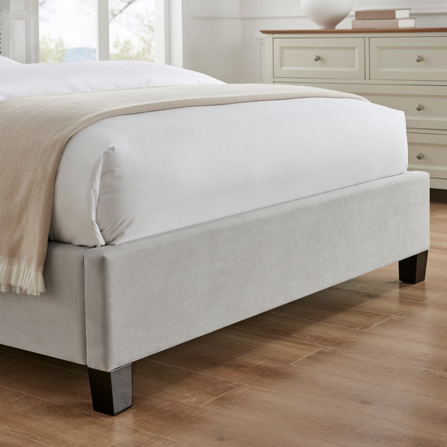 Limelight Rhea Fabric Bed Frame - Natural 4