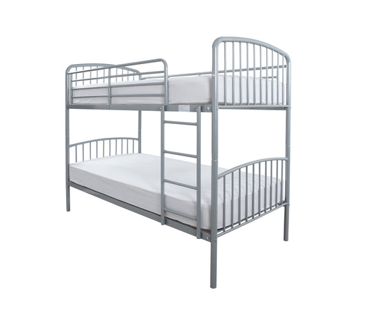 Montreal Silver Metal Bunk Bed