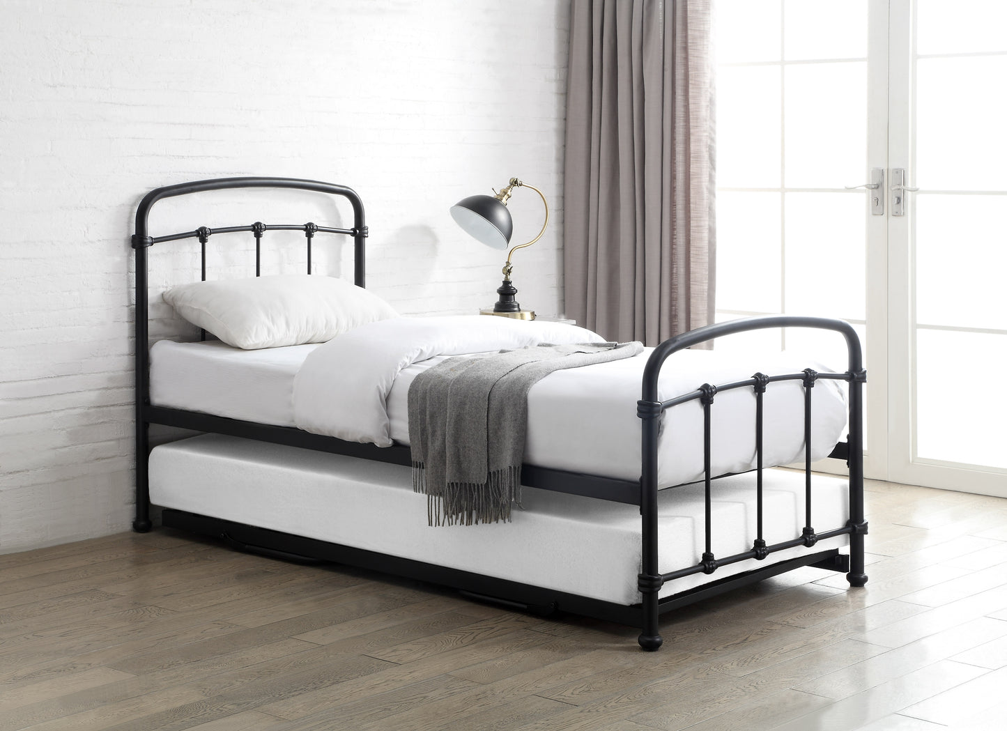 Maitland Metal Guest Bed - Sand Blast Black